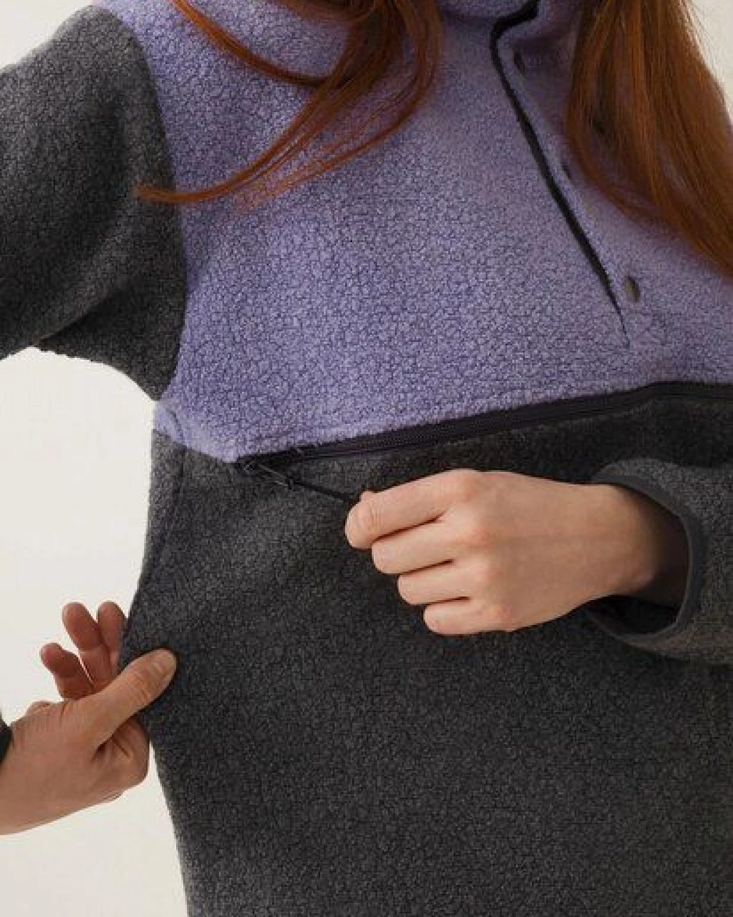 Wollflor-Pullover für Schwangerschaft und Stillzeit von boob – Ansicht 2