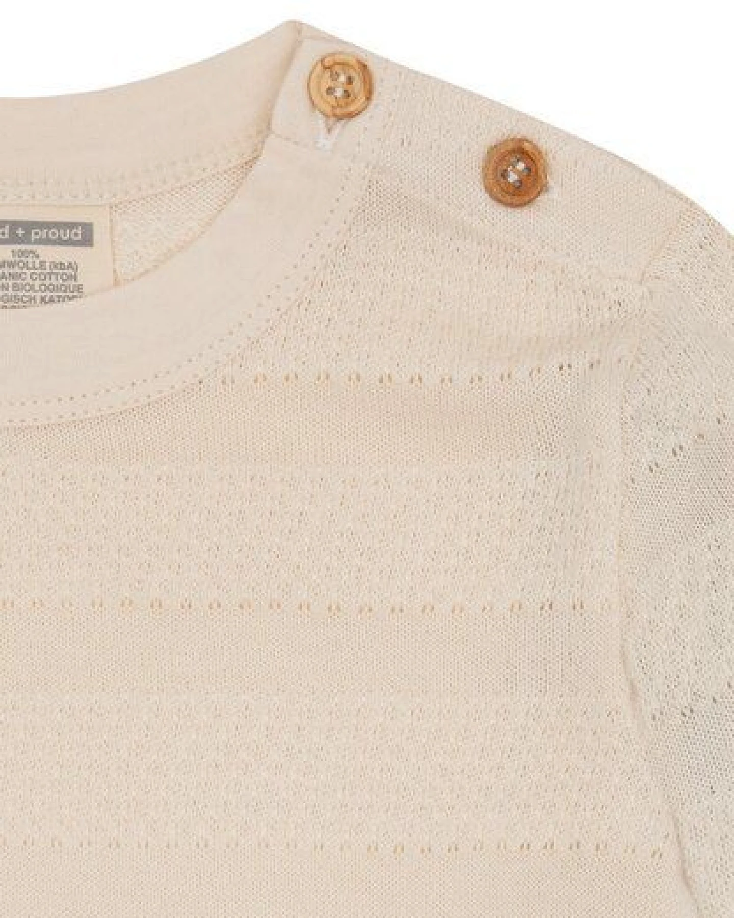 loud + proud Babys & Kinder Shirt Jacquard, GOTS-zertifiziert – Ansicht 3