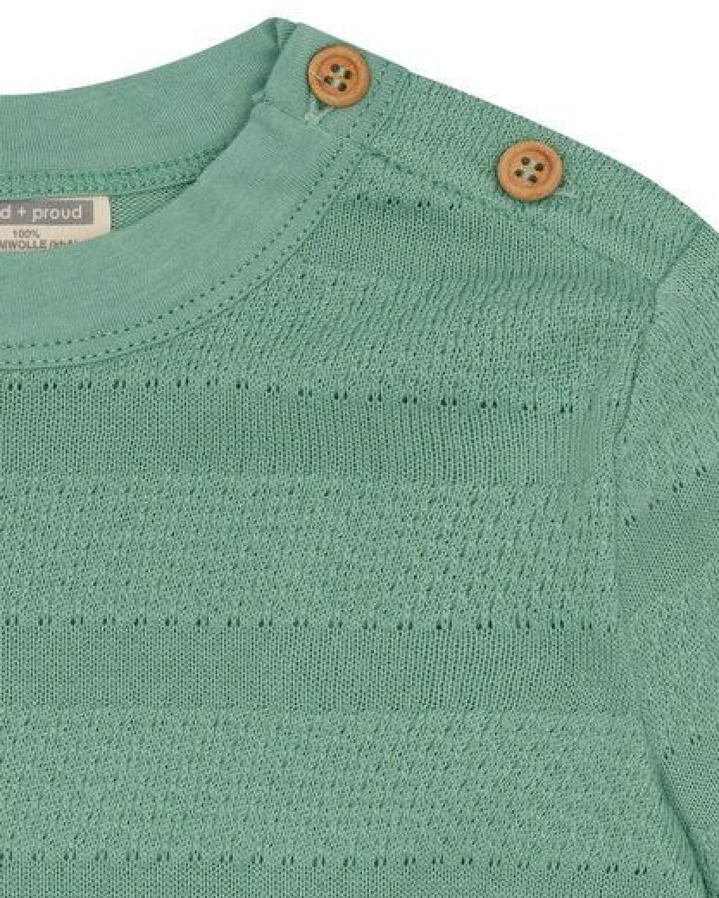 loud + proud Babys & Kinder Shirt Jacquard, GOTS-zertifiziert – Ansicht 3