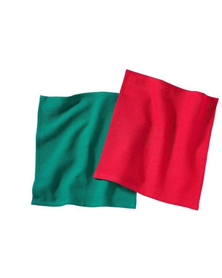 weltPartner 2er-Set Spültücher fair + aus Bio-Baumwolle, 30x30 cm