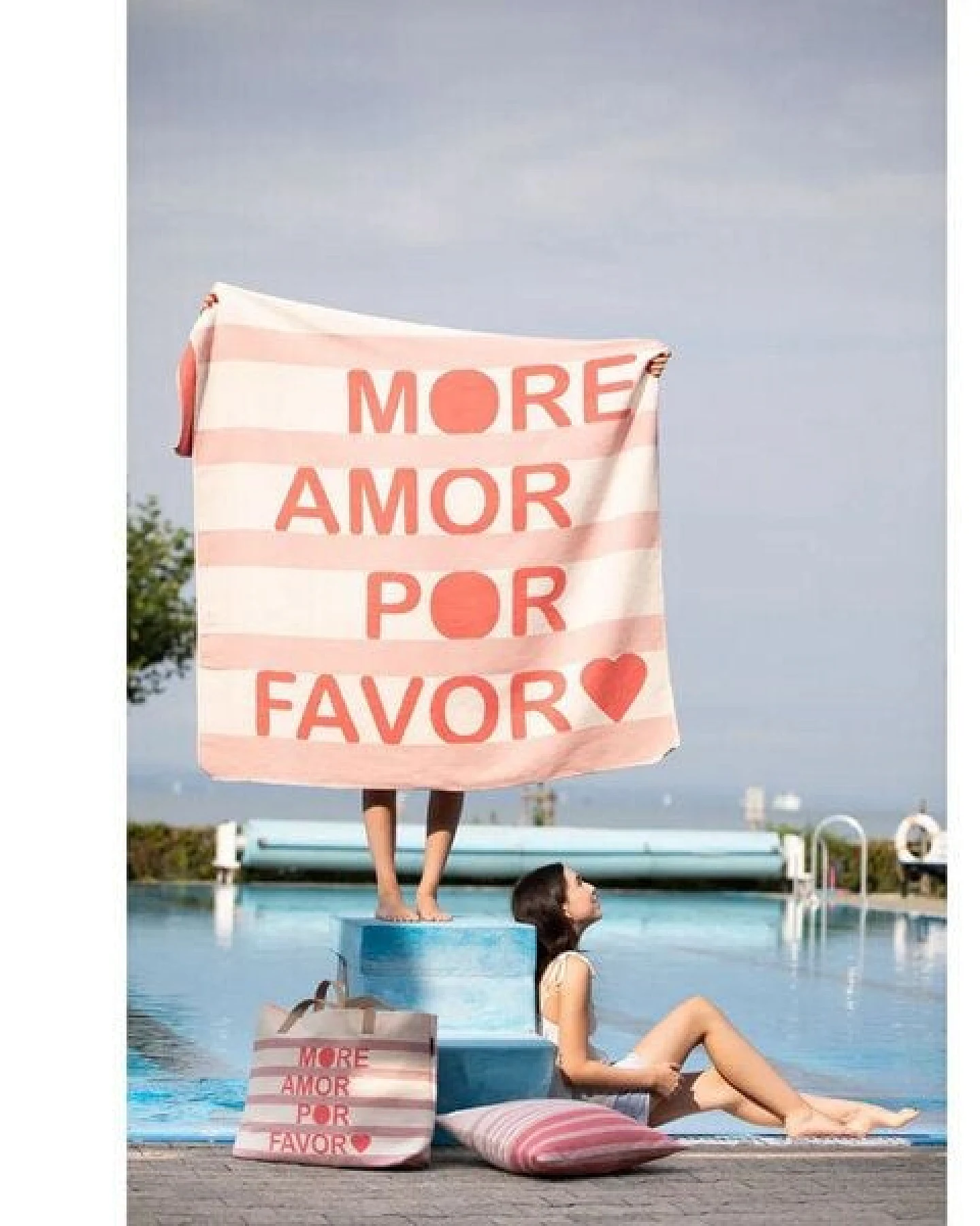 David Fussenegger SILVRETTA Flanelldecke “more amor” rosa 200 x 140 cm – Ansicht 2
