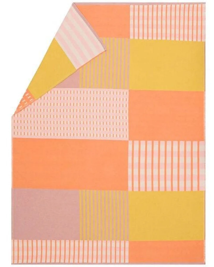 David Fussenegger LUCA Flanelldecke “Patch” gelb 200 x 140 cm
