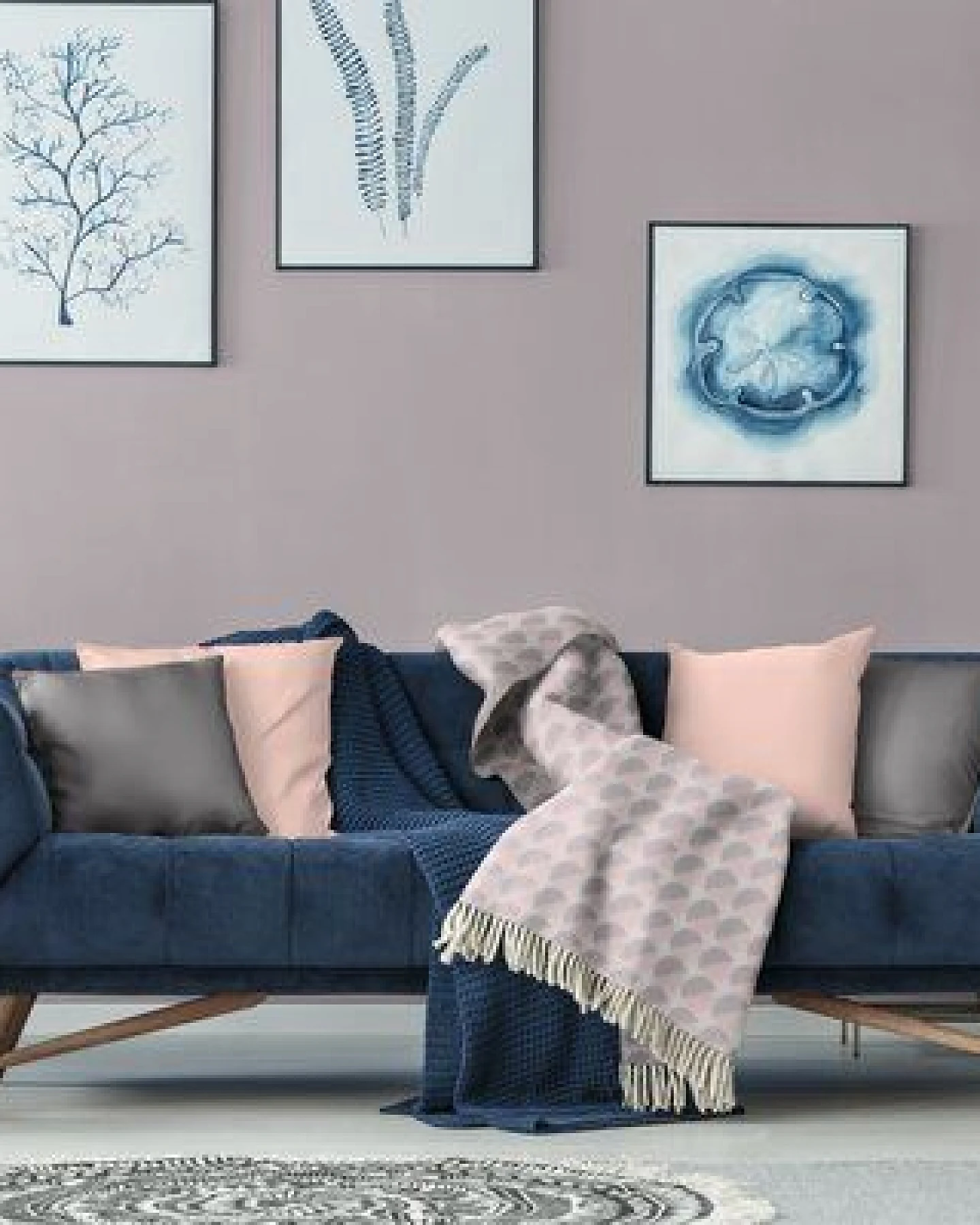 Nature by Adam Kuscheldecke aus 100% Bio-Baumwolle - Made in Germany - Circles – Ansicht 3