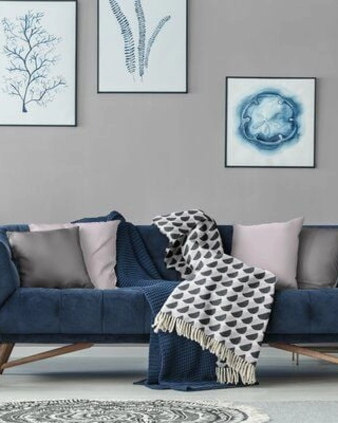 Nature by Adam Kuscheldecke aus 100% Bio-Baumwolle - Made in Germany - Circles – Ansicht 3