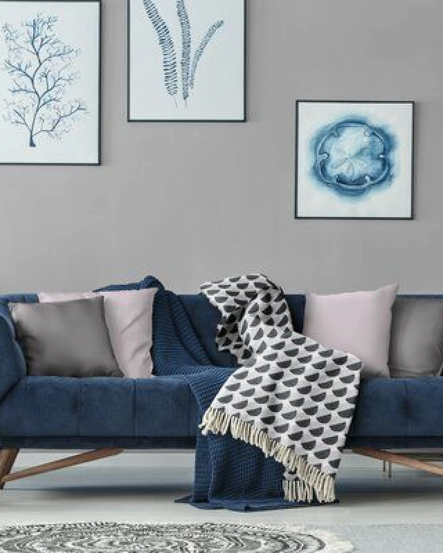 Nature by Adam Kuscheldecke aus 100% Bio-Baumwolle - Made in Germany - Circles – Ansicht 3