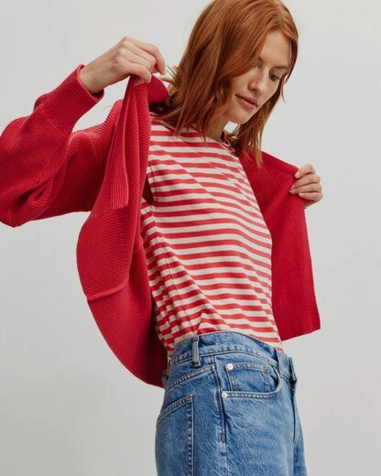 Damen Strickcardigan aus Bio-Baumwolle - MORINGA - recolution – Ansicht 2