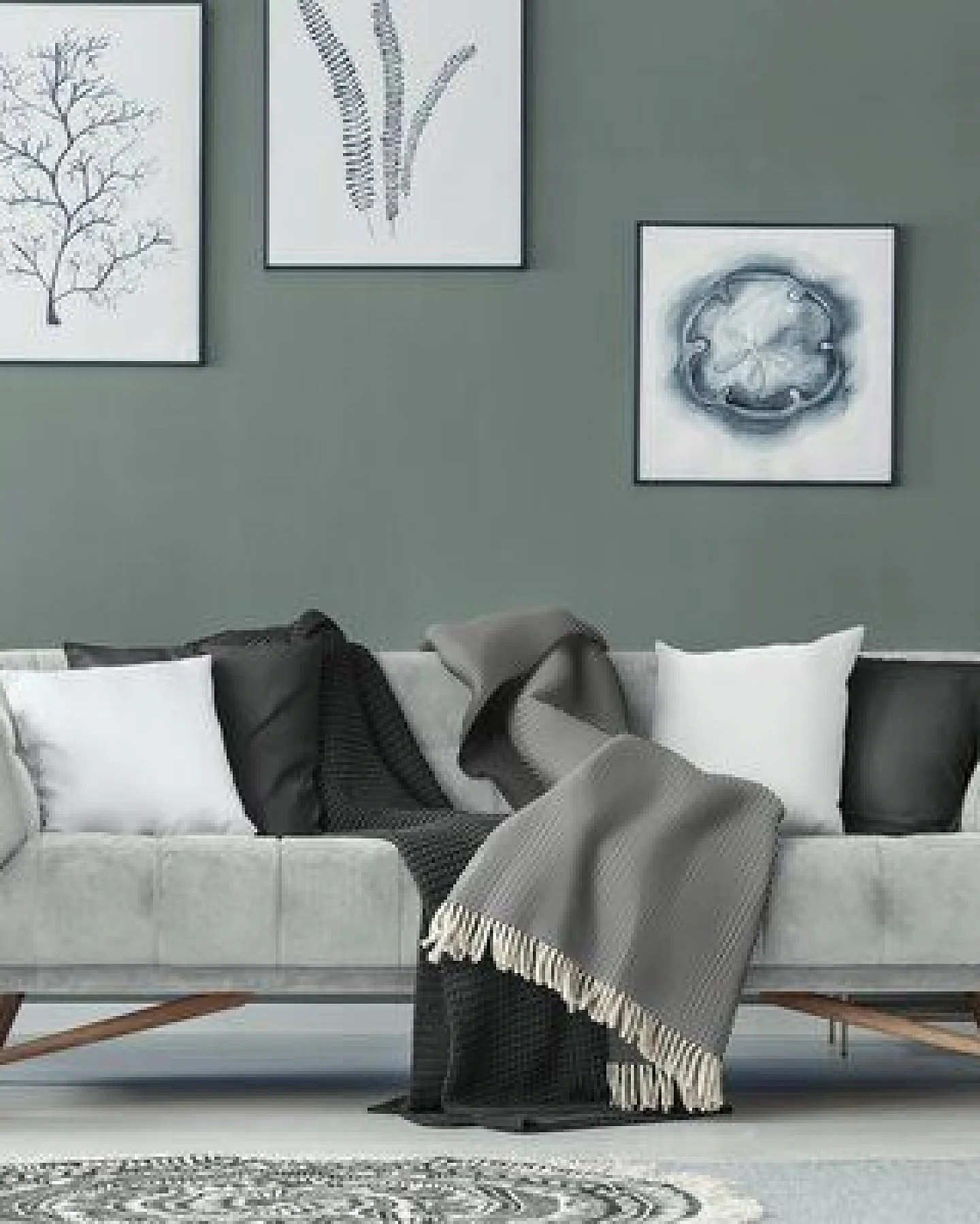 Nature by Adam Kuscheldecke aus 100% Bio-Baumwolle - Made in Germany - Stripes – Ansicht 3