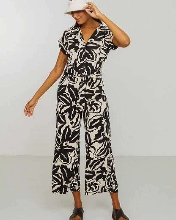 Damen Jumpsuit aus Ecovero LENZING - DIANELLA BOTANICAL - recolution