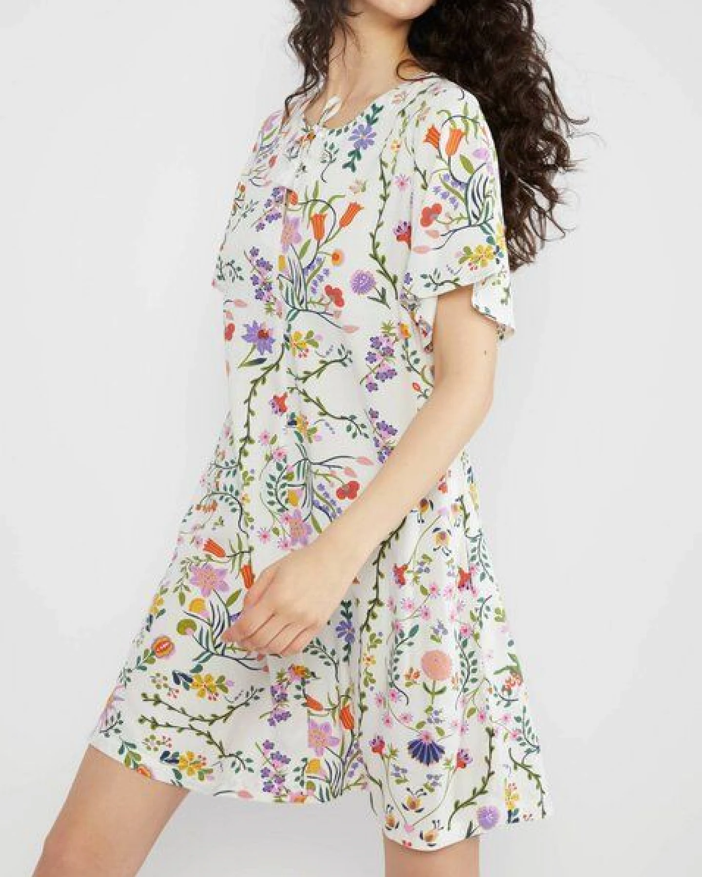 Blutsgeschwister Kleid Kaftan Wings - Flower Sun And Moon – Ansicht 2
