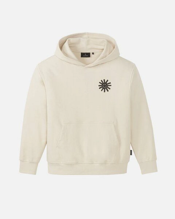 Herren Hoodie aus Bio-Baumwolle (recycled) Mix - OLIVE SUN SMILE - recolution