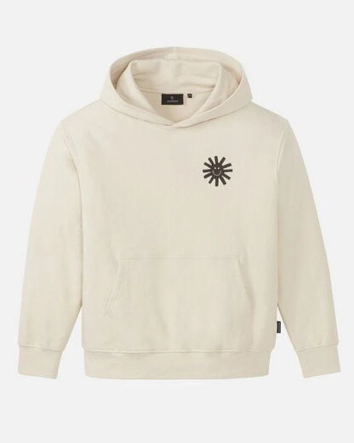Herren Hoodie aus Bio-Baumwolle (recycled) Mix - OLIVE SUN SMILE - recolution