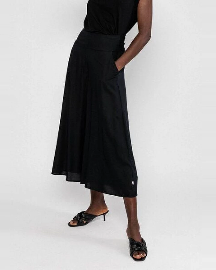 Blutsgeschwister Hosenrock In Full Bloom Culotte - Black Brush