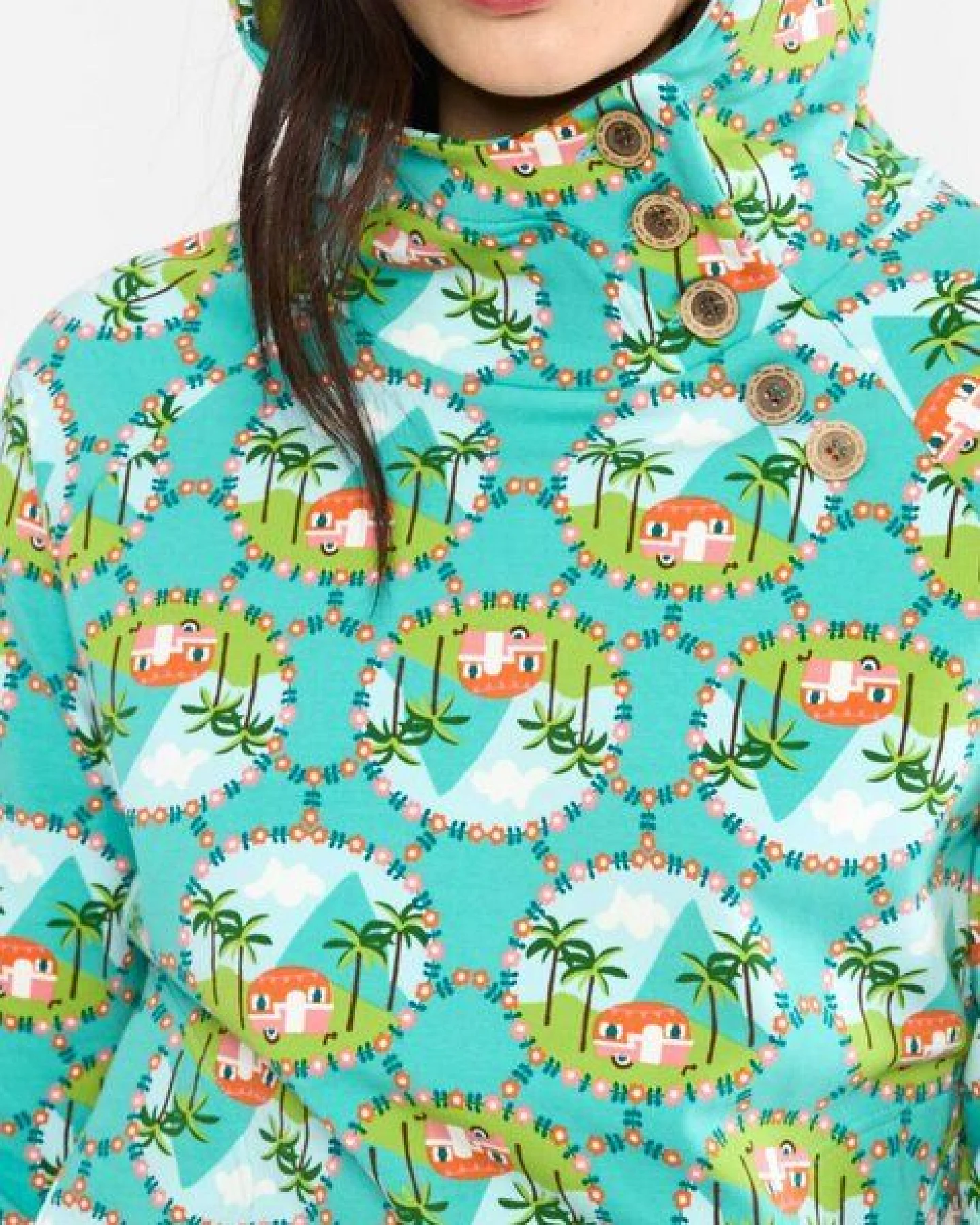 Blutsgeschwister Kapuzenpullover Oh So Nett - aus Bio-Baumwolle – Ansicht 3