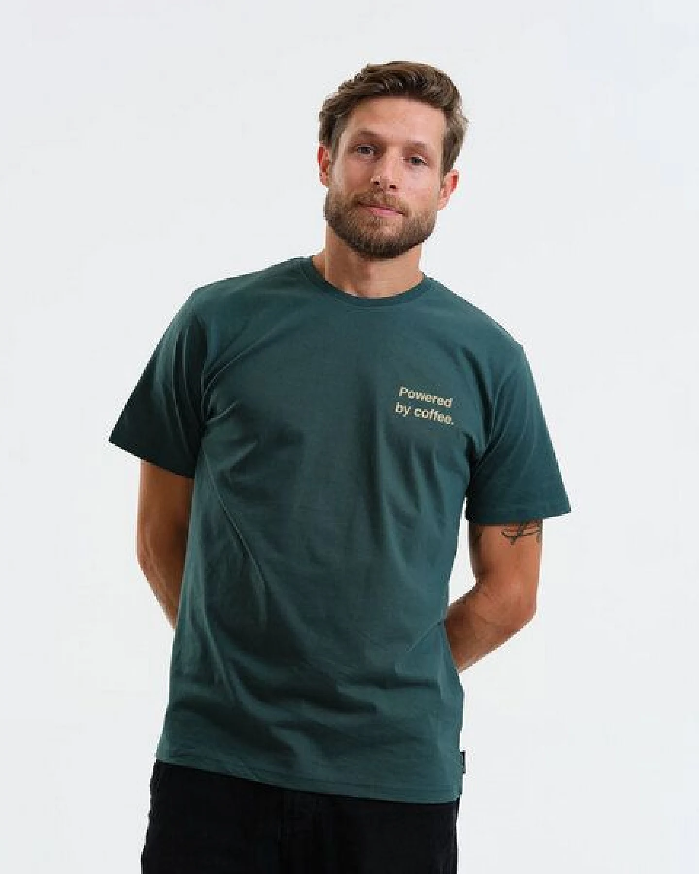 GARY MASH Shirt Powered by coffee. aus Biobaumwolle – Ansicht 2