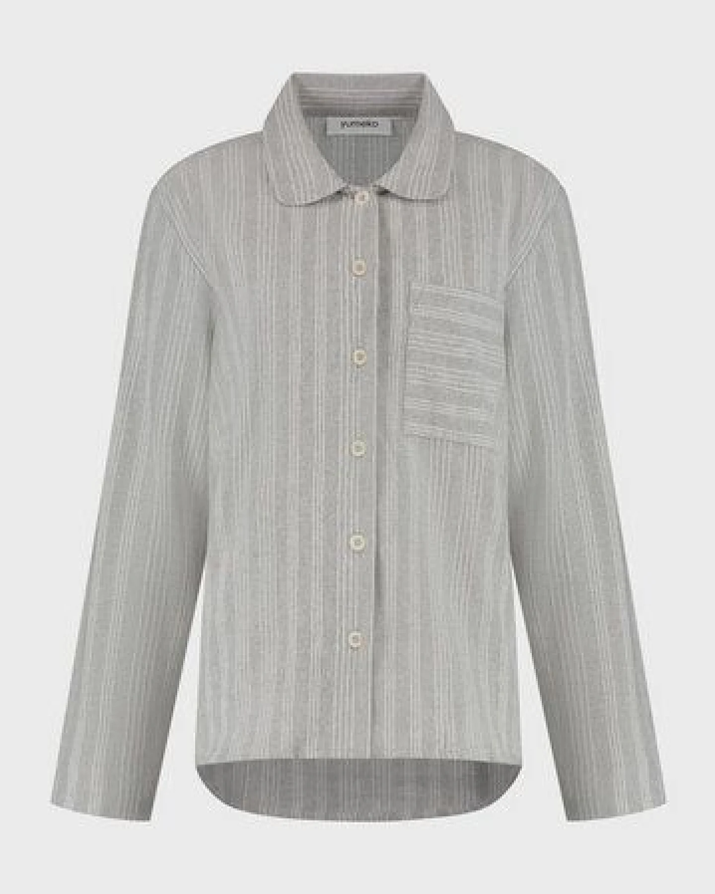 Pyjamaoberteil Damen "Yumeko" aus Velvet Flanell – Ansicht 2