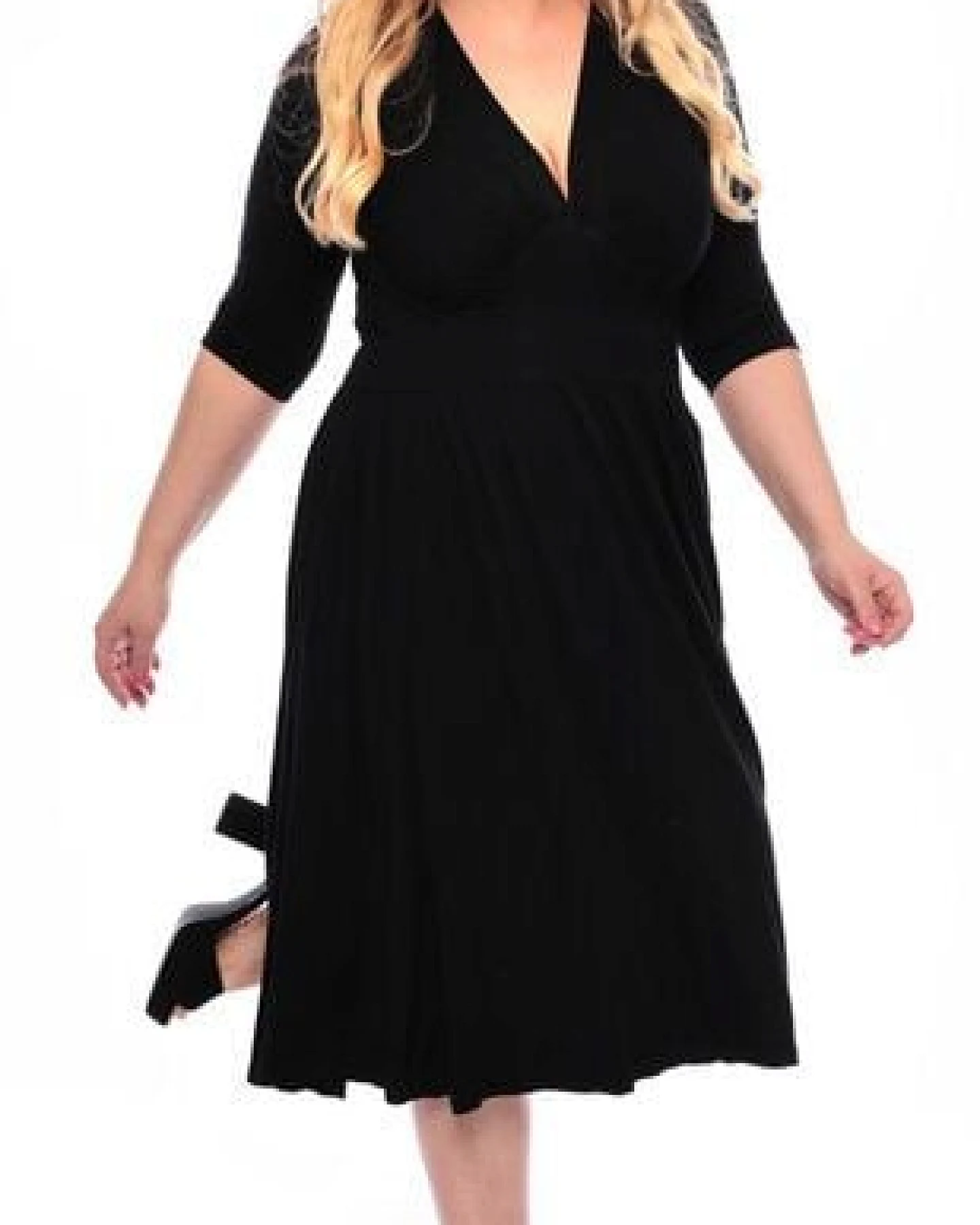 Ingoria MAGDALENA Midi Kleid 3/4 Arm mit Taschen aus TENCEL® Modal Jersey – Ansicht 4