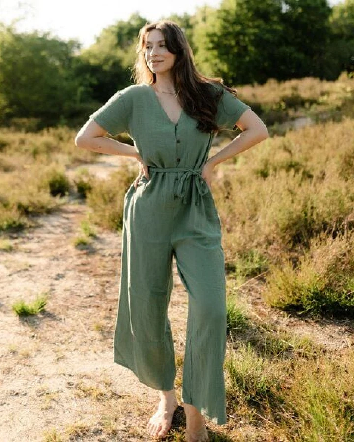 NORDLICHT Musselin Jumpsuit Lara aus Bio-Baumwolle