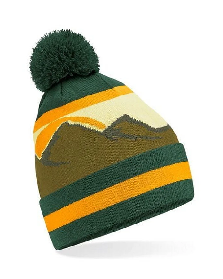Bommelmütze Beanie Pom Pom Beechfield Mountain Peaks Pudelmütze Mutsch