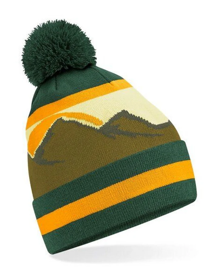 Bommelmütze Beanie Pom Pom Beechfield Mountain Peaks Pudelmütze Mutsch
