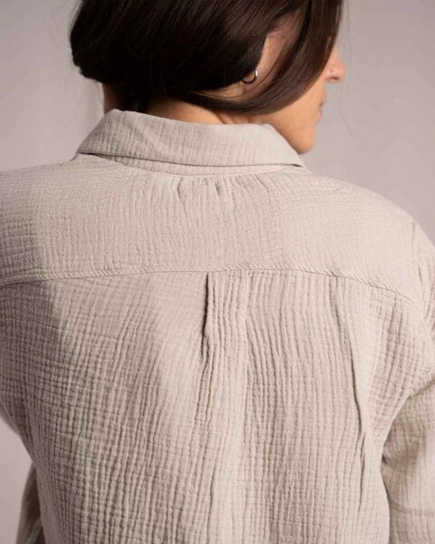 Vresh Clothing Vyllin - Musselin Hemd aus Biobaumwolle – Ansicht 4