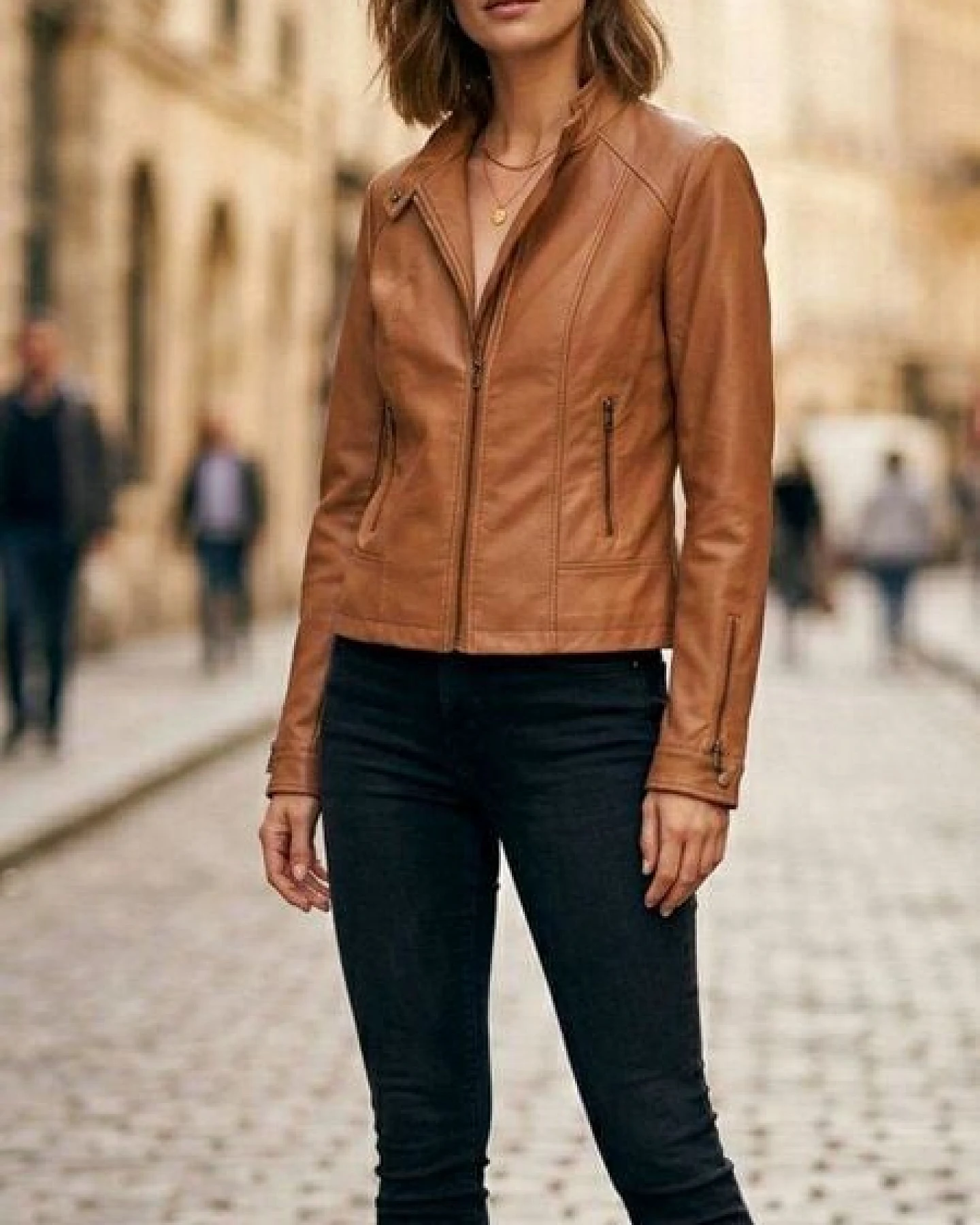 Will's Vegan Shop Racer-Jacke Herren – Ansicht 2