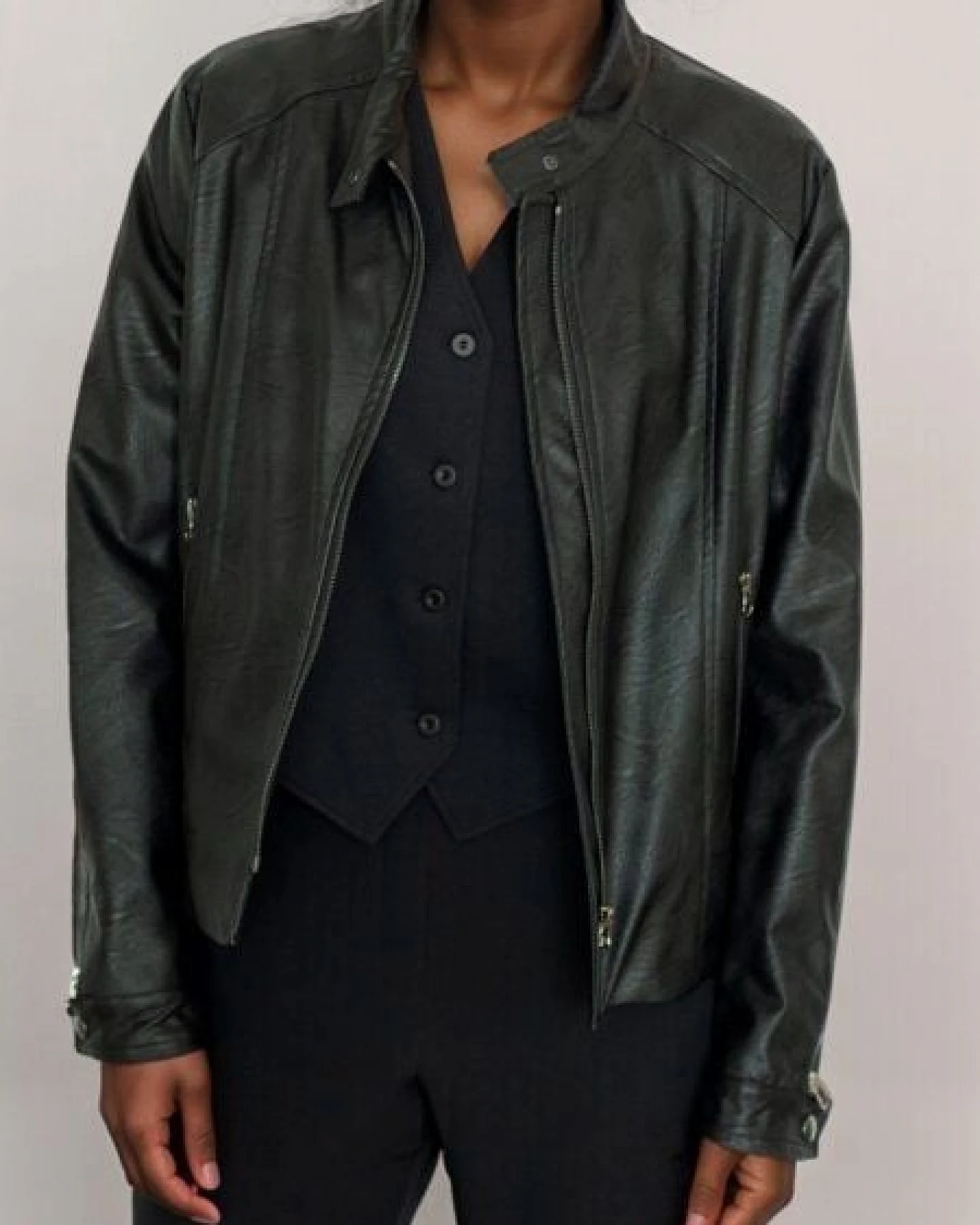 Will's Vegan Shop Racer-Jacke Herren – Ansicht 2