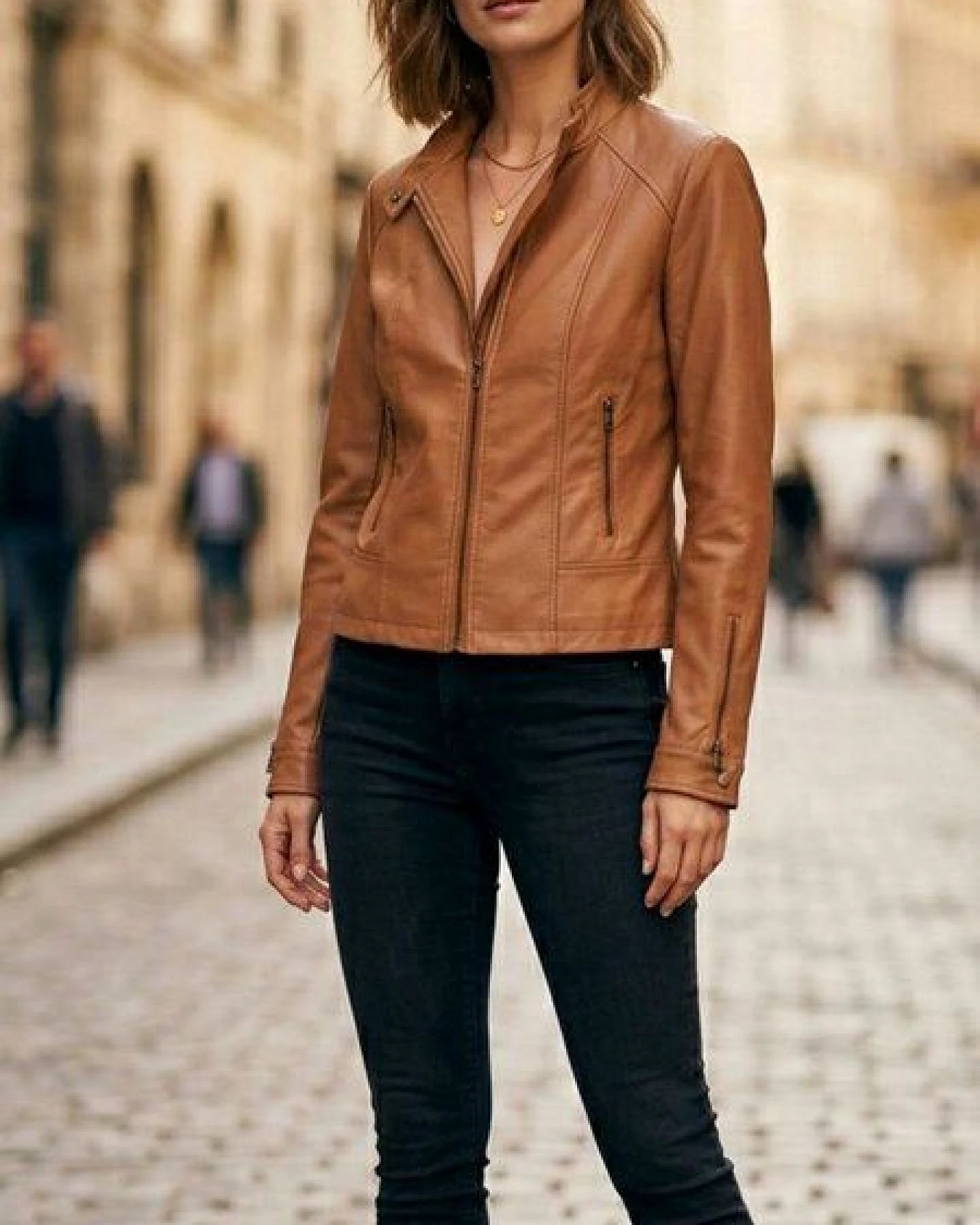 Will's Vegan Shop Racer-Jacke Herren – Ansicht 2