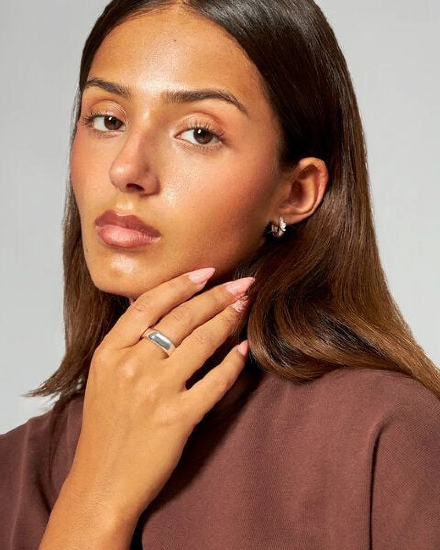 noemvri fashion label Kissenring Abby silber – Ansicht 3