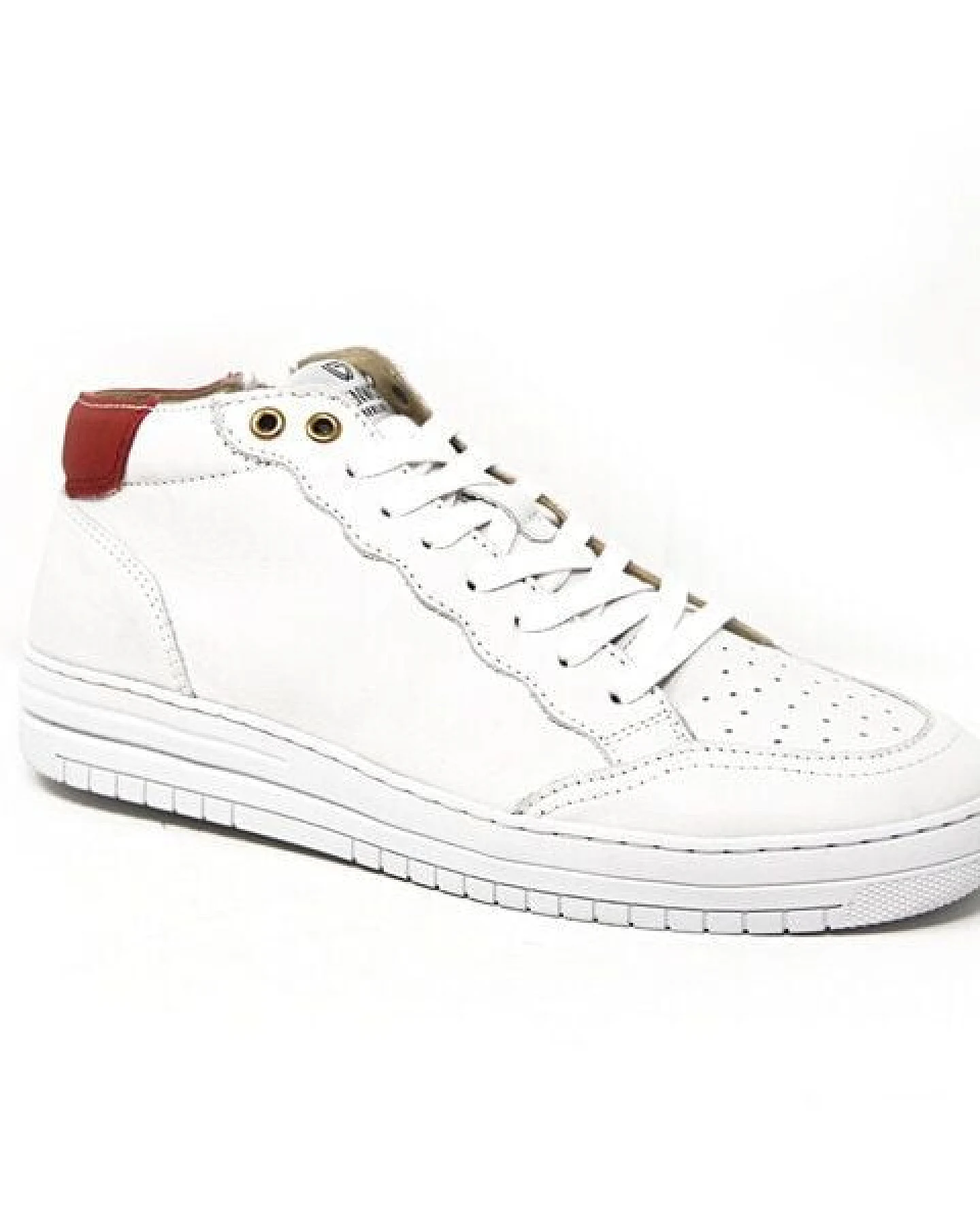 Greenwood Berlin GWB Sneaker Unisex Base high weiß rot – Ansicht 4
