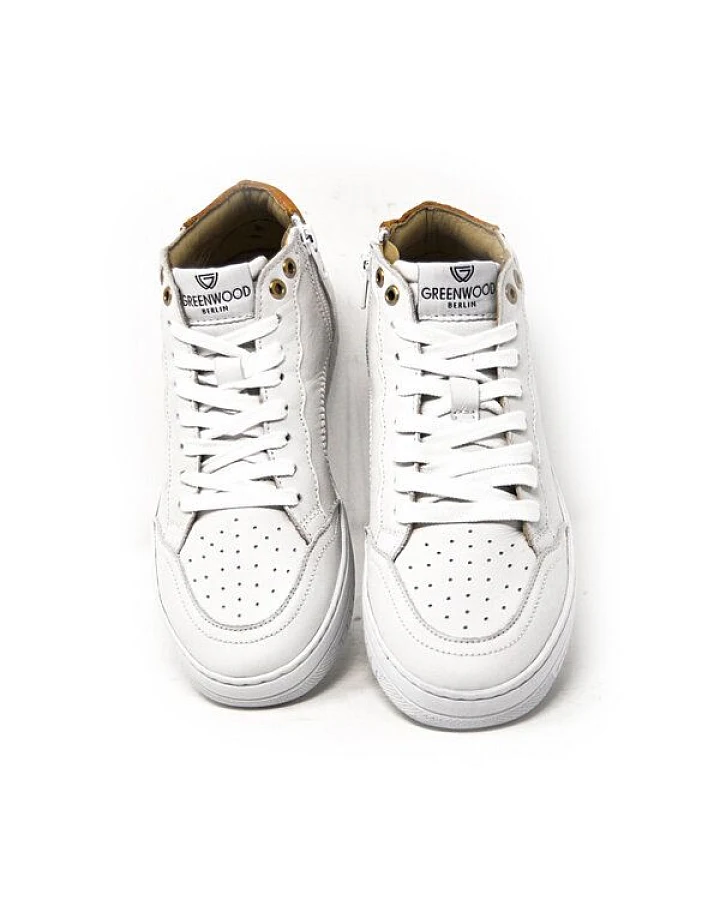 Greenwood Berlin GWB Sneaker Unisex Base high weiß gelb