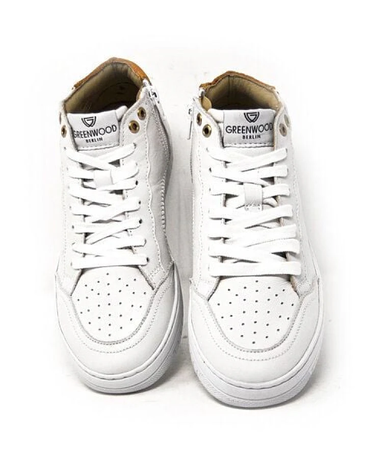 Greenwood Berlin GWB Sneaker Unisex Base high weiß gelb