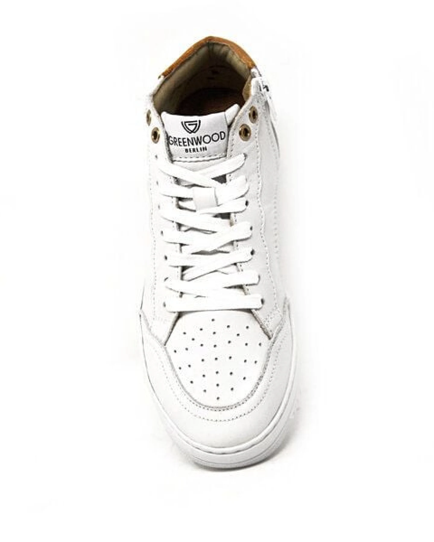 Greenwood Berlin GWB Sneaker Unisex Base high weiß gelb – Ansicht 4