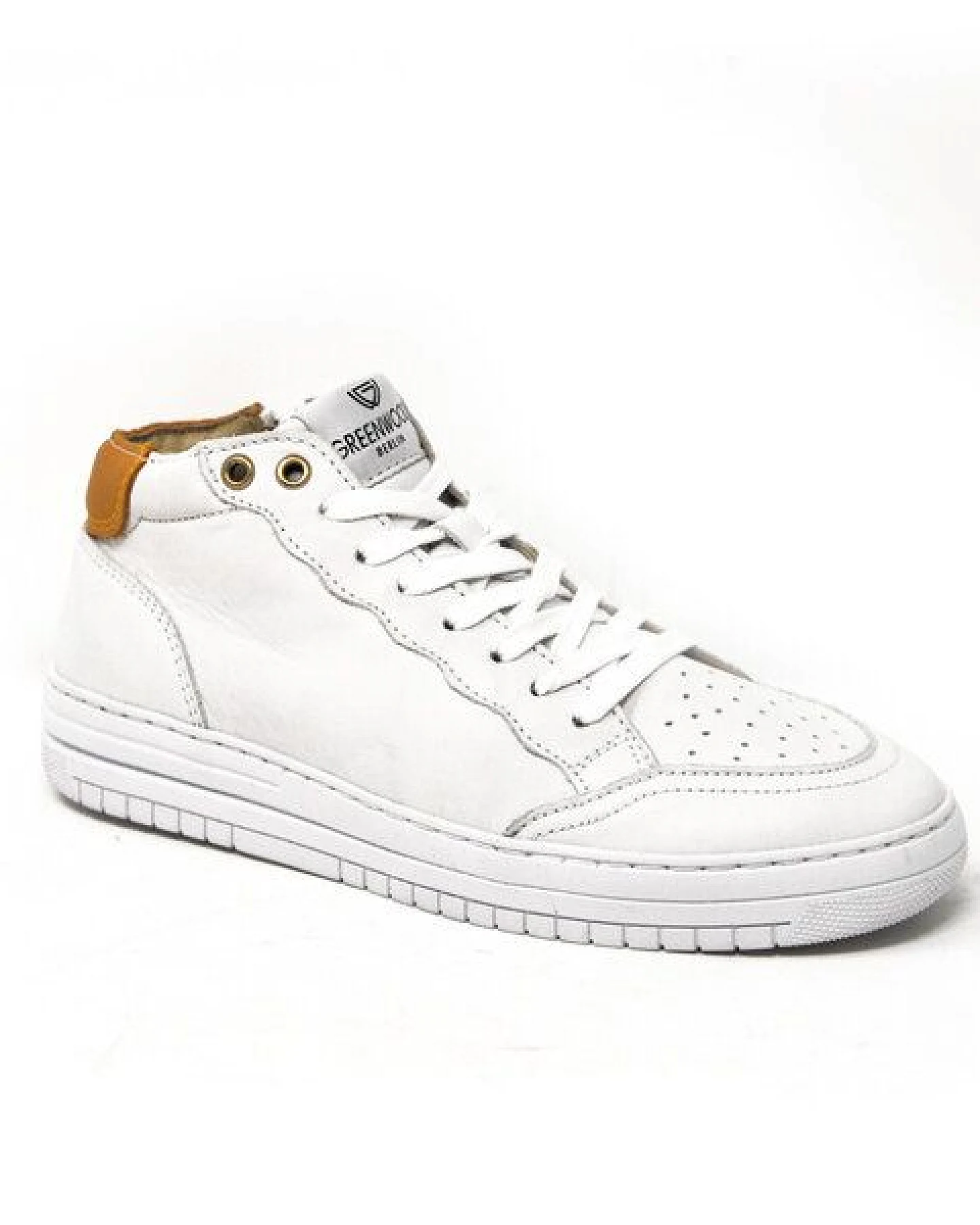 Greenwood Berlin GWB Sneaker Unisex Base high weiß gelb – Ansicht 2