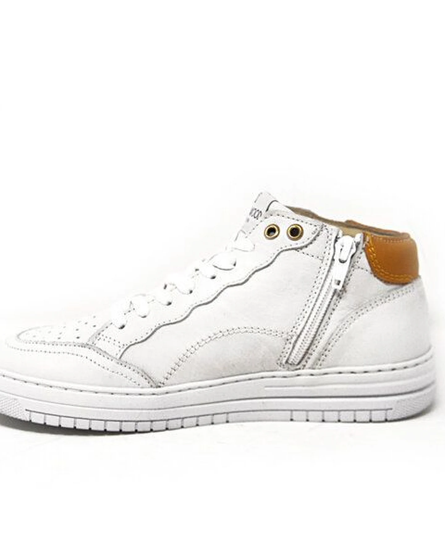Greenwood Berlin GWB Sneaker Unisex Base high weiß gelb – Ansicht 3