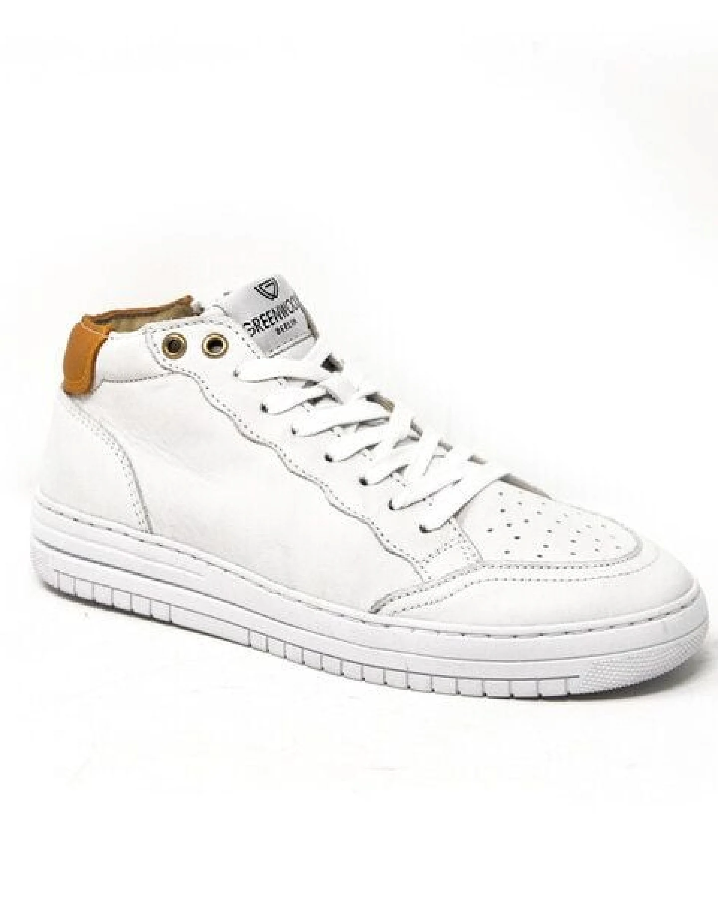 Greenwood Berlin GWB Sneaker Unisex Base high weiß gelb – Ansicht 2