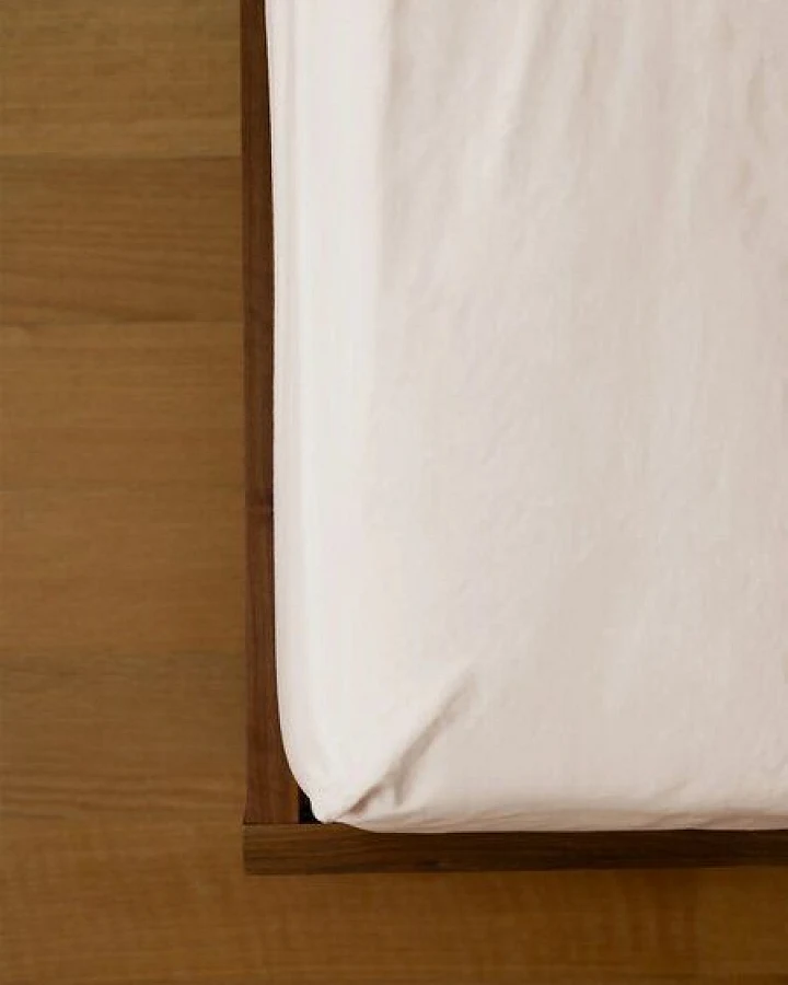 erlich textil Cotton Linen Select Spannbettlaken mit 80% Baumwolle (aus kontrolliert biologischem Anbau) und Leinen, made in Europe