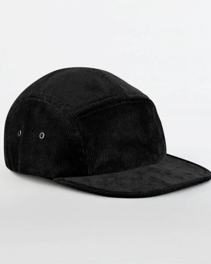 Beechfield Bio-Baumwolle Flat-Cap mit Metallverschluss Cord Kord EarthAware® Camping Cap