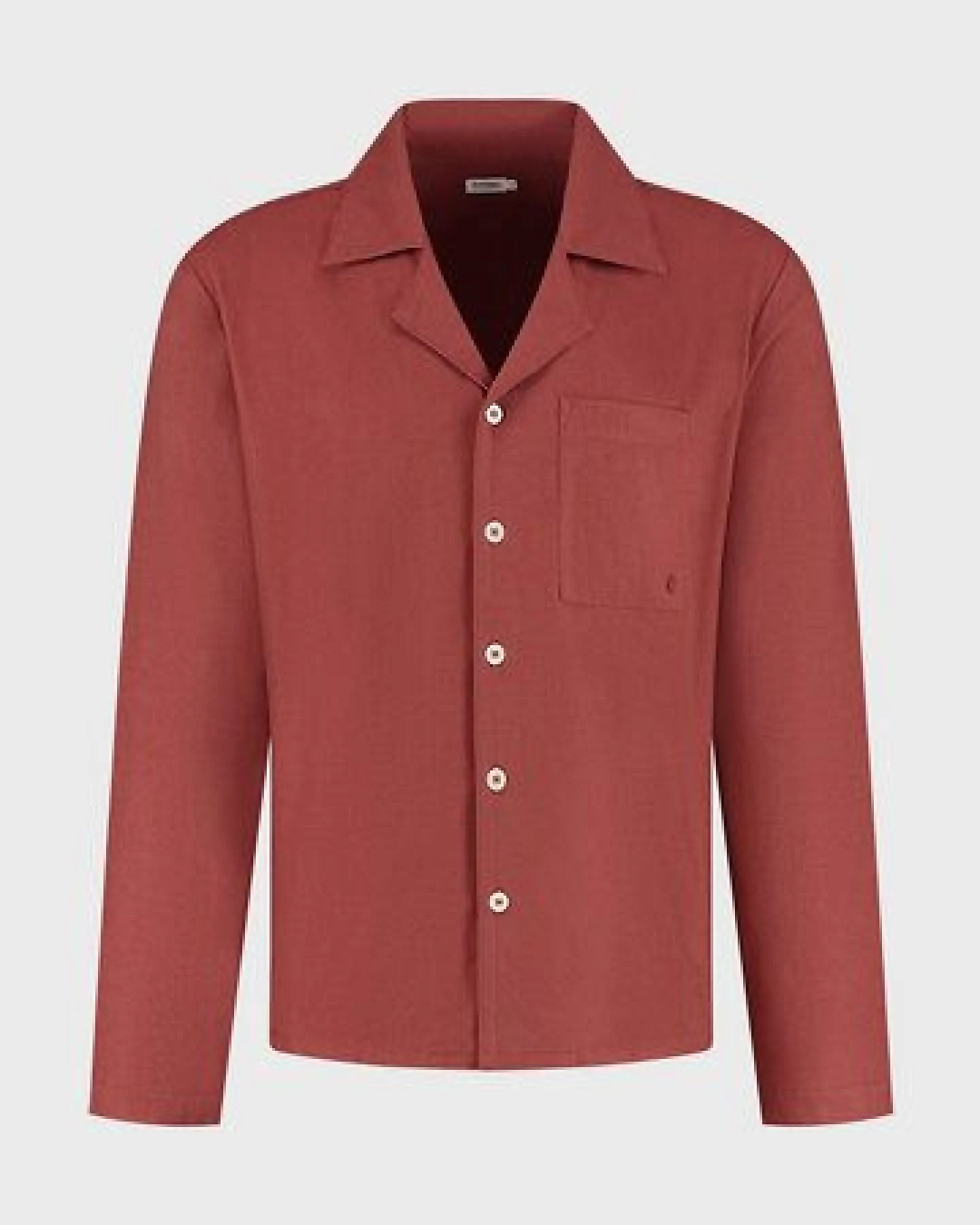 Pyjamaoberteil Herren "Yumeko" aus Velvet Flanell – Ansicht 2