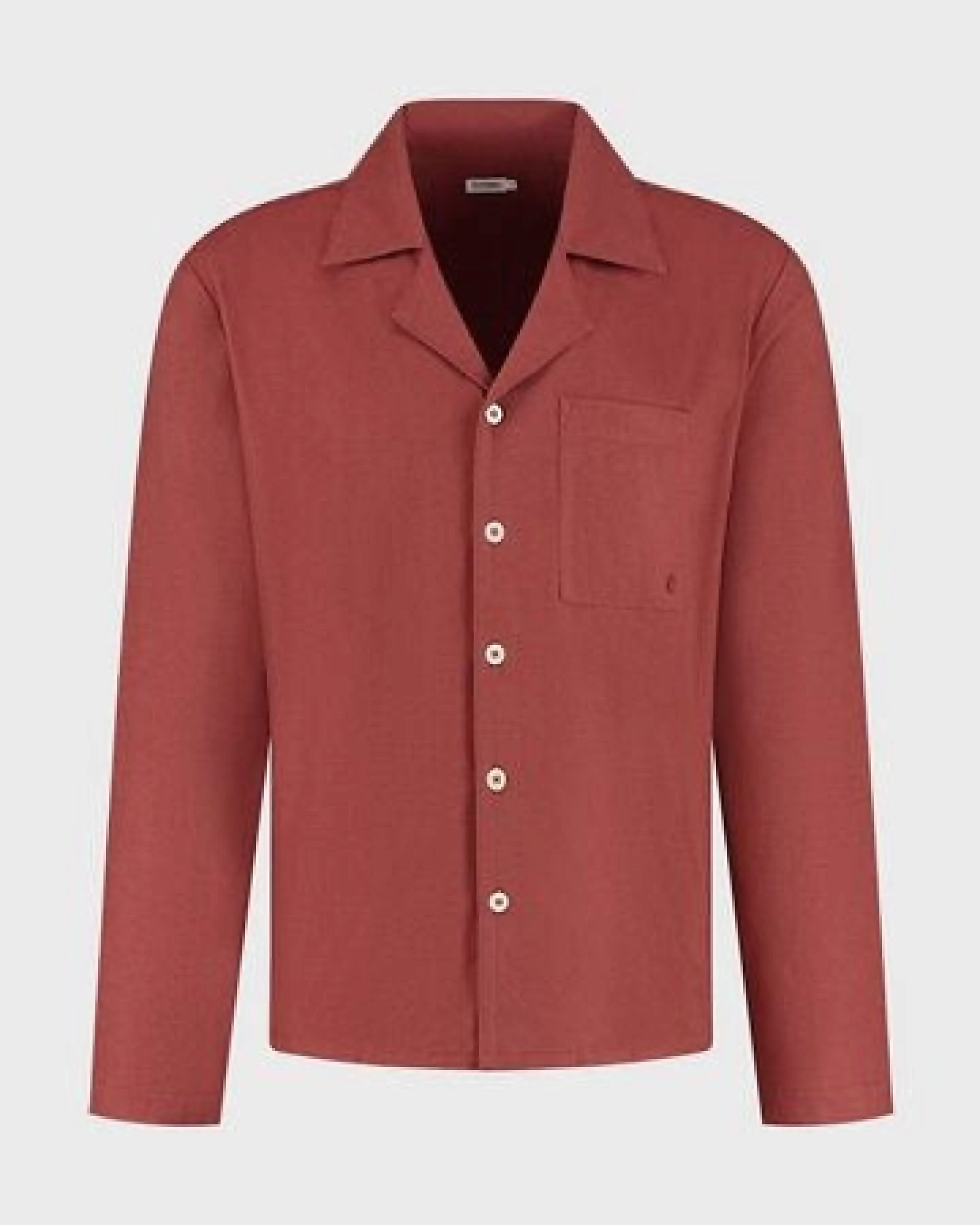 Pyjamaoberteil Herren "Yumeko" aus Velvet Flanell – Ansicht 2