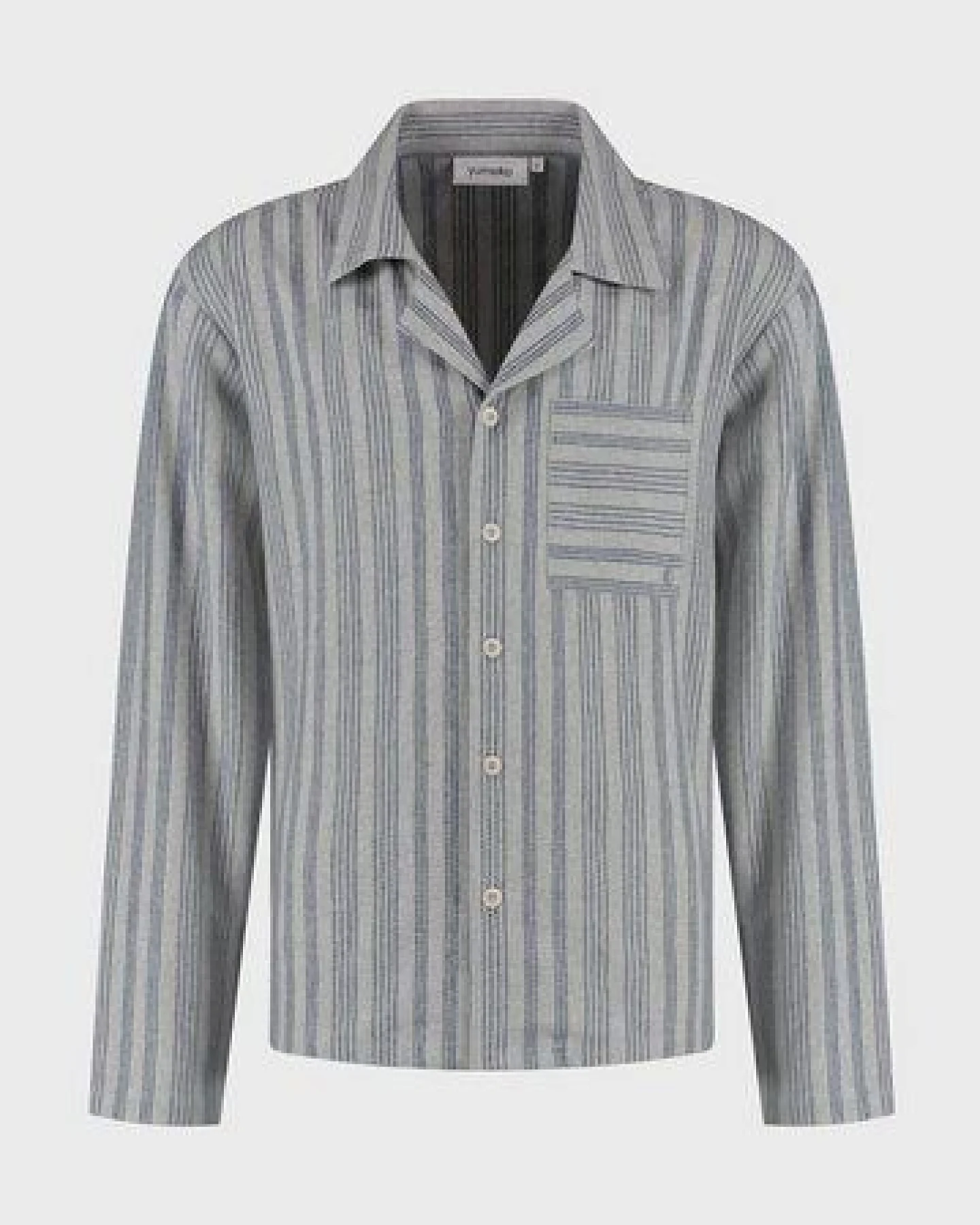Pyjamaoberteil Herren "Yumeko" aus Velvet Flanell – Ansicht 2