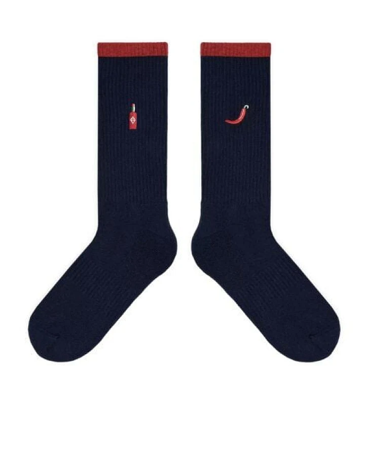 von Jungfeld Mix & Match Tennis Socken mit Stickmotiven