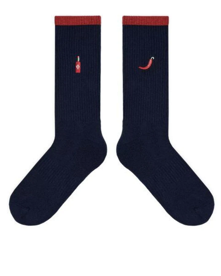 von Jungfeld Mix & Match Tennis Socken mit Stickmotiven