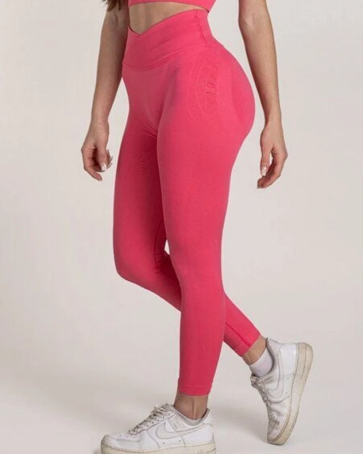 Empire Embodied Sportswear Fitnesshose Sporthose Sporthose Leggings Jogginghose pink - aus recyceltem Polyester