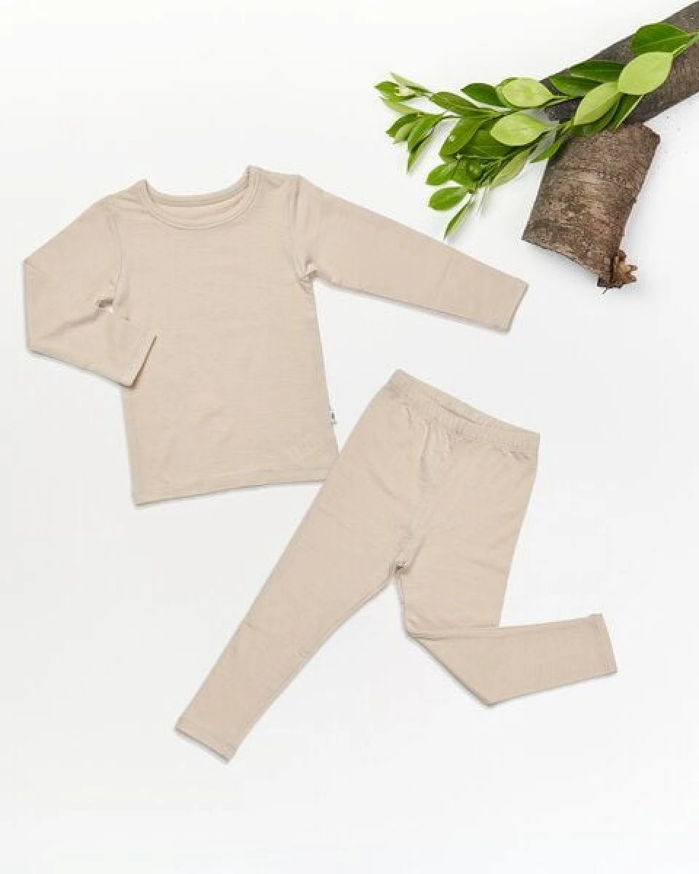 tetoi-vienna TENCEL langarm Shirt und lange Hose Kinder Set "Waldbad" – Ansicht 2