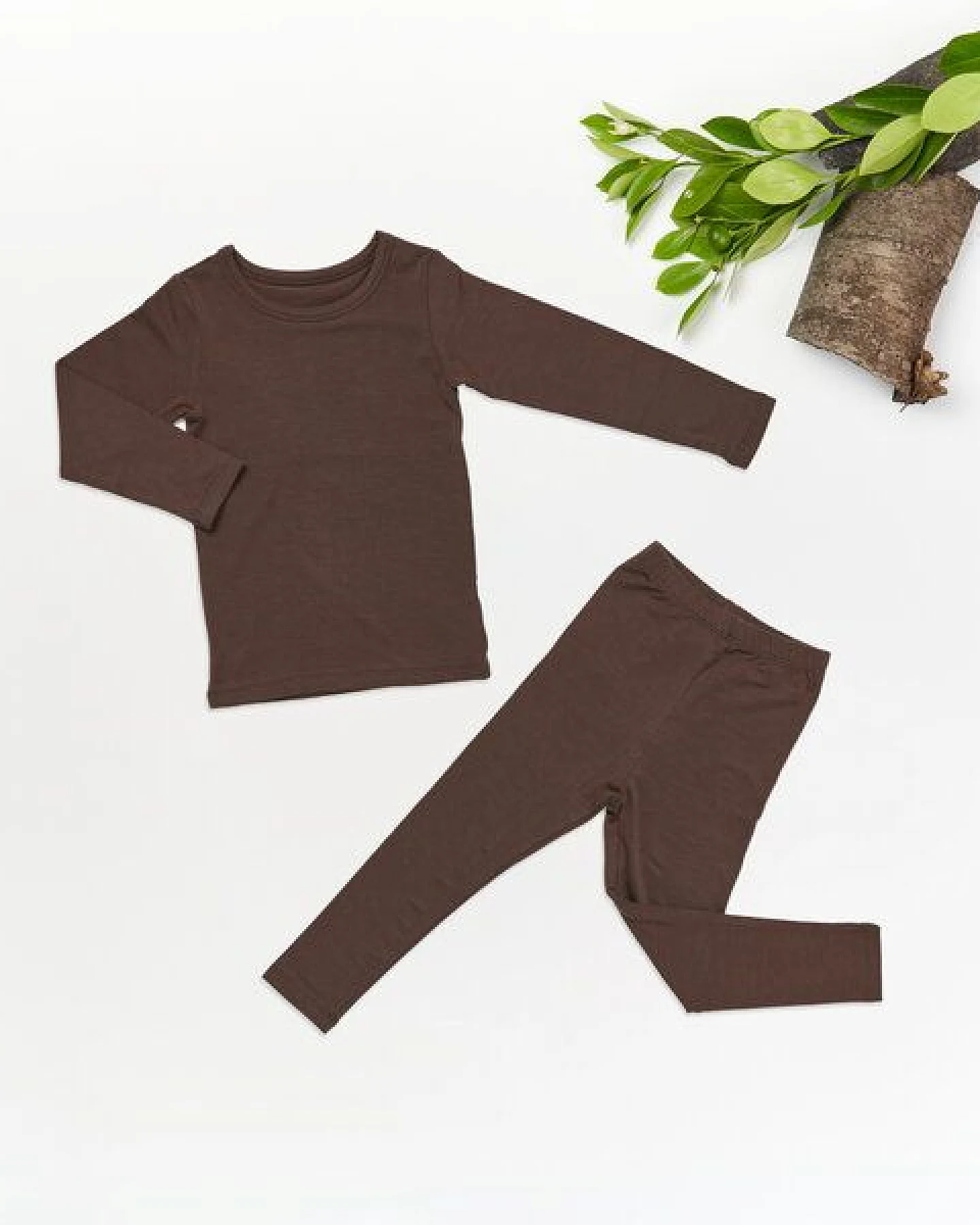 tetoi-vienna TENCEL langarm Shirt und lange Hose Kinder Set "Waldbad" – Ansicht 2