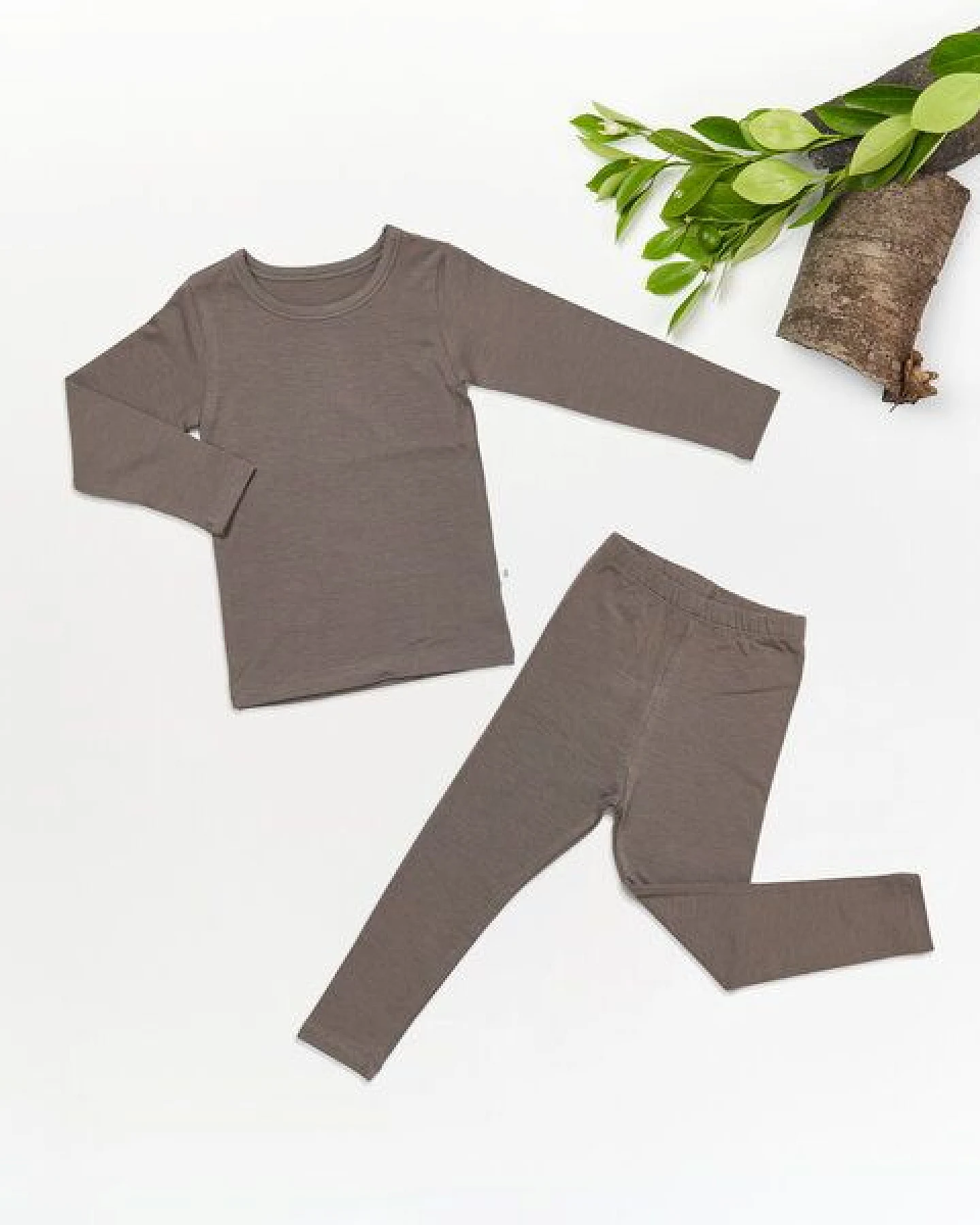 tetoi-vienna TENCEL langarm Shirt und lange Hose Kinder Set "Waldbad" – Ansicht 2