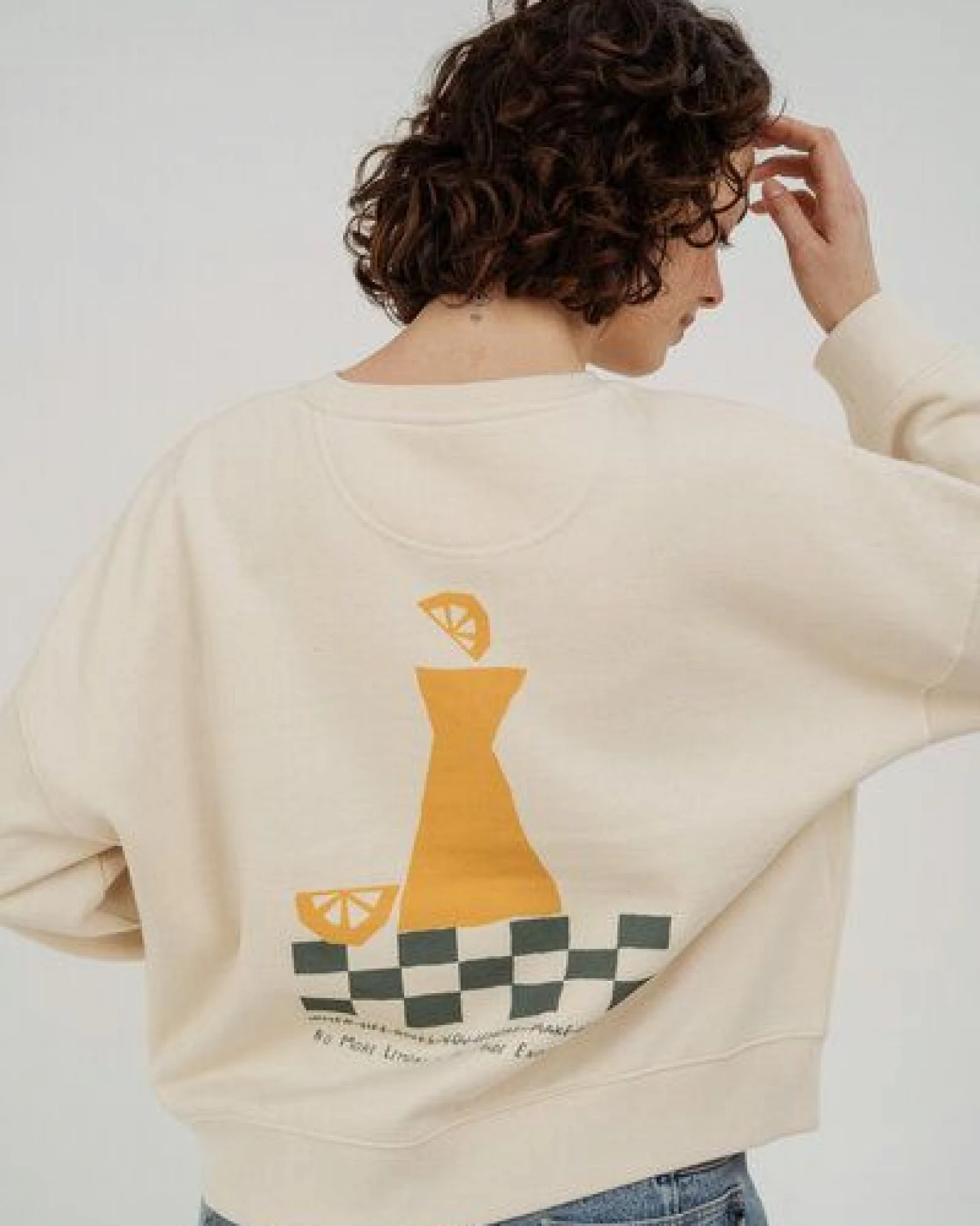 Kultgut Artdesign - Biofair- Pulloversweater im Boxistyle / Lemons – Ansicht 3