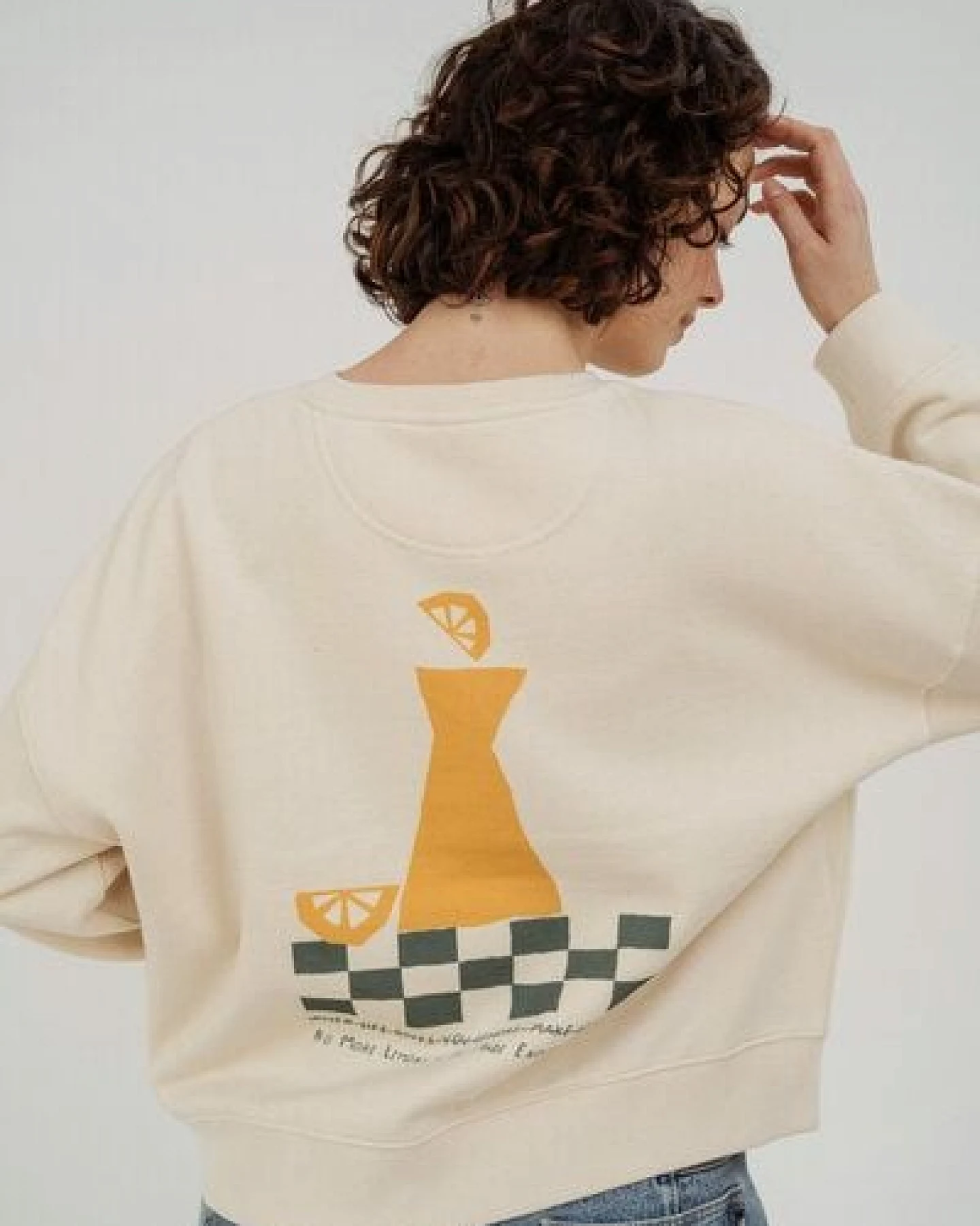 Kultgut Artdesign - Biofair- Pulloversweater im Boxistyle / Lemons – Ansicht 3