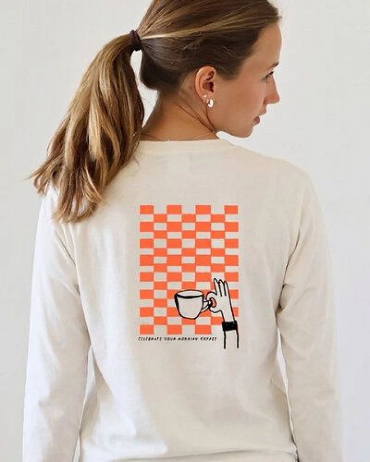 Kultgut Artdesign - Softes Langarmshirt Biobaumwolle / Celebrate Morning