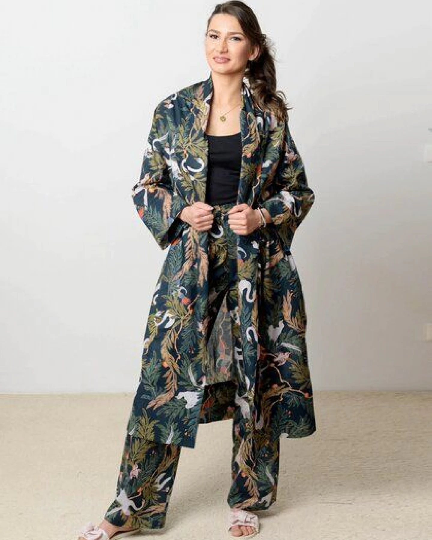 Atelier SNOW Bio-Baumwolle Kimono – Ansicht 2